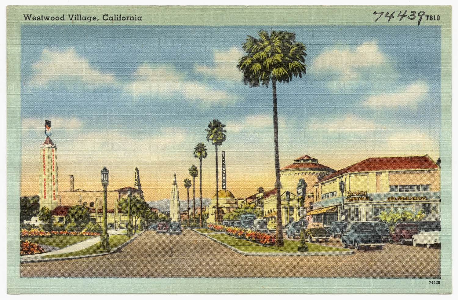 Vintage Westwood Village postcard
